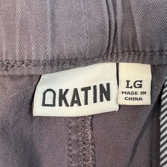 Katin Mens Purple Chino Pull-on Pants Drawstring Size Large 30" inseam - Picture 3 of 12